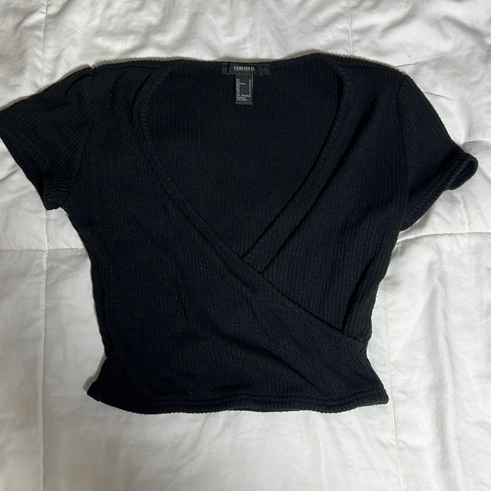 Forever 21 open front crop top